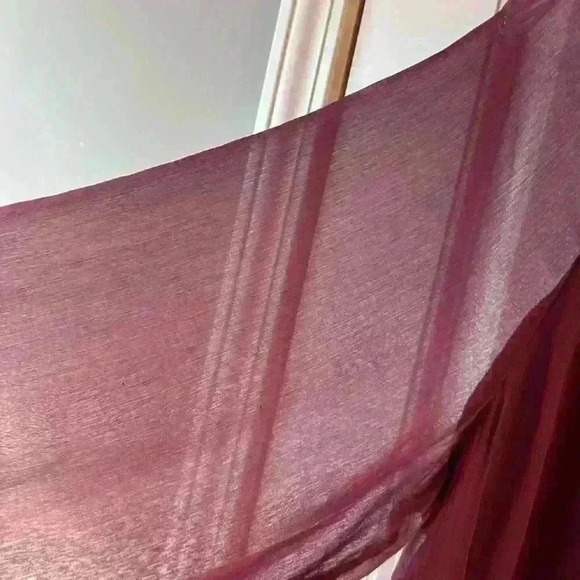 NWT Joie burgundy smocked blouse - Picture 8 of 8